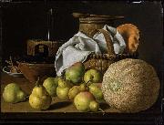 Luis Eugenio Melendez Still Life with Melon and Pears Germany oil painting artist